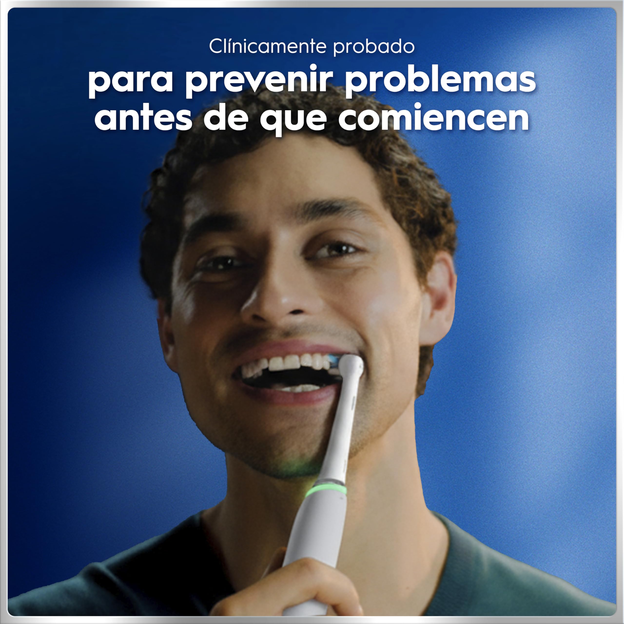 Oral-B iO 6 Cepillo De Dientes Eléctrico Gris Con Mango Recargable, 3 Cabezales y 1 Estuche De Viaje, 5 Modos De Cepillado Con Blanqueamiento Dental, Sensor De Presión, Diseñado Por Braun