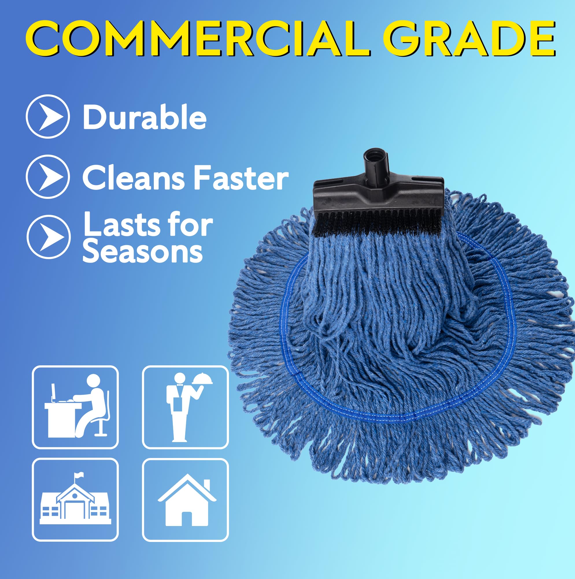 Matthew Large Heavy Duty Mop Head Commercial Replacement For General - View #13