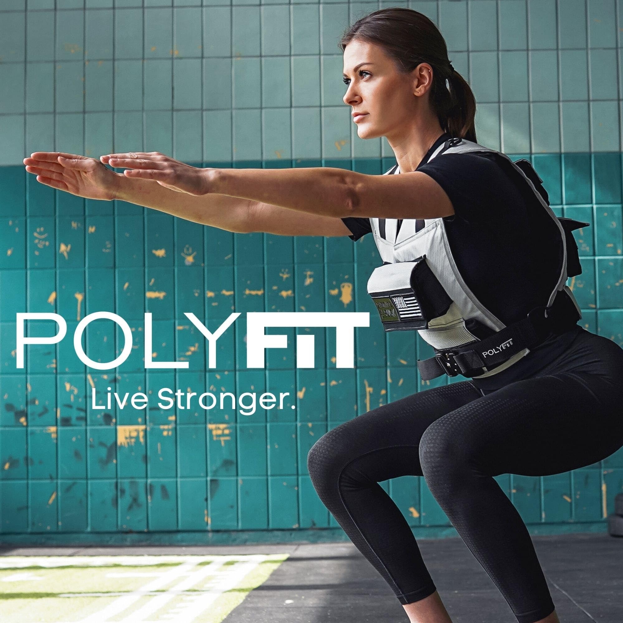 Polyfit (Warrior) Gilet ponderato regolabile – 11,3 kg | 15,9 kg | 20,4 kg – Gilet con pesi in ferro regolabili per uomini e donne per allenamenti, allenamento della forza, rucking