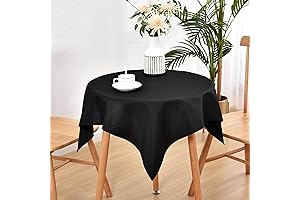 Wolkemer Small Black Tablecloth: Enhance Your Tabletop Aesthetics