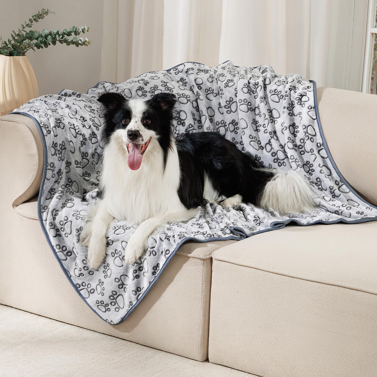 Lot de 3 couvertures en Polaire Douce pour Petit Chien et Chat de Taille Moyenne – Cadeau Essentiel pour Chat et Chiot – Gris – Taille L (104,1 x 78,7 cm)