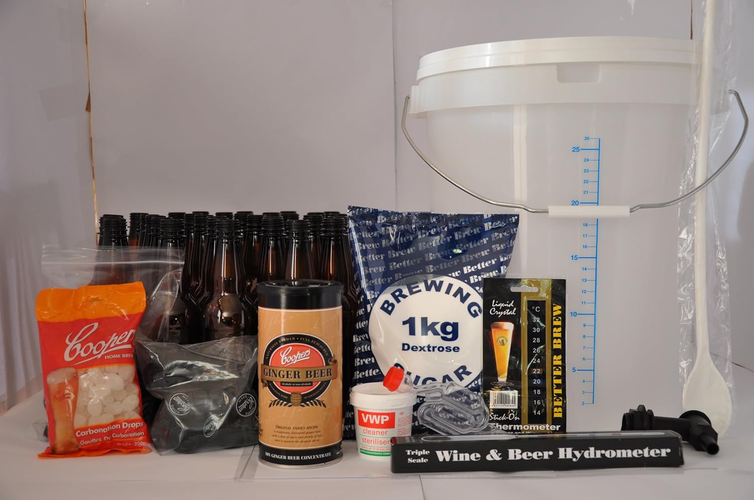Complete Home Brew Ginger Beer Starter Kit With StepBy