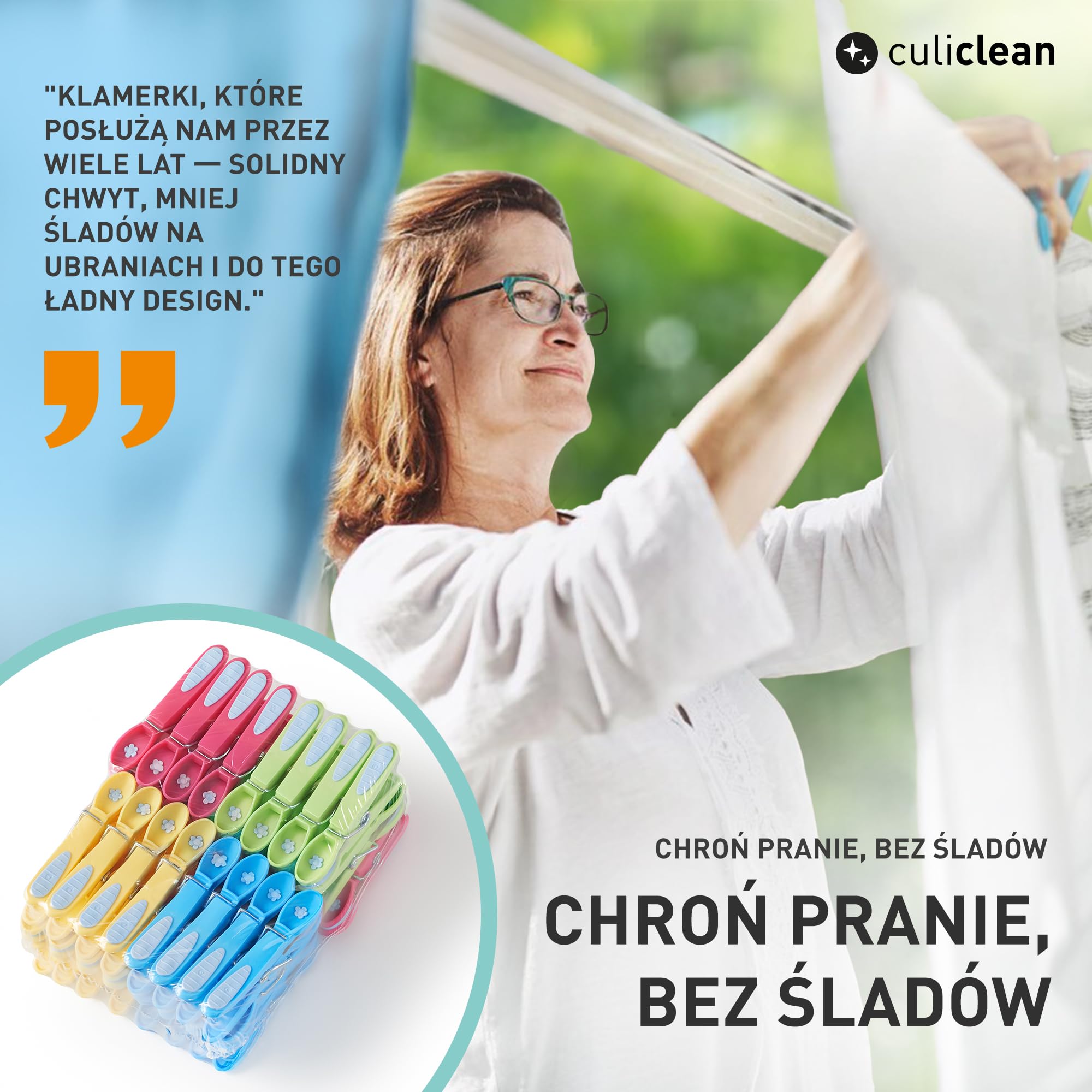 culiclean wieszaki na ubrania 20 sztuk biały czarny kwiatek - wytrzymałe trwałe plastikowe klamerki klipsy do ubrań z miękką wyściółką idealne do wieszania prania spodni koszulek bielizny skarpetek