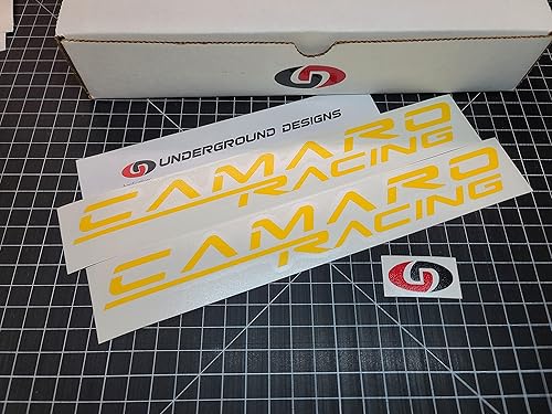 Miniatura 6 de Camaro Racing Calcomanías (2 unidades) Adhesivos laterales para panel basculante LSX LTX Select Color (rojo brillante)