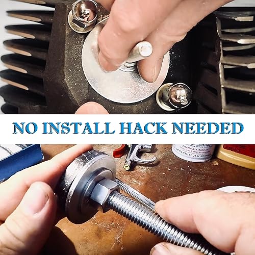 Miniatura 2 de vanjoy Junta de escape para Harley, hecha de grafito y malla de acero para 1984 y posteriores, la mayoría de las bicicletas Harley Davidson,