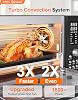 Nuwave Bravo Pro Smart Air Freyer Toaster Oven Combo, Airfryer Convection Oven Countertop, 12-in-1 Functions with Faster and Even Crisp Technology, 1800W, 22-400°F, PFAS Free, 21QT,