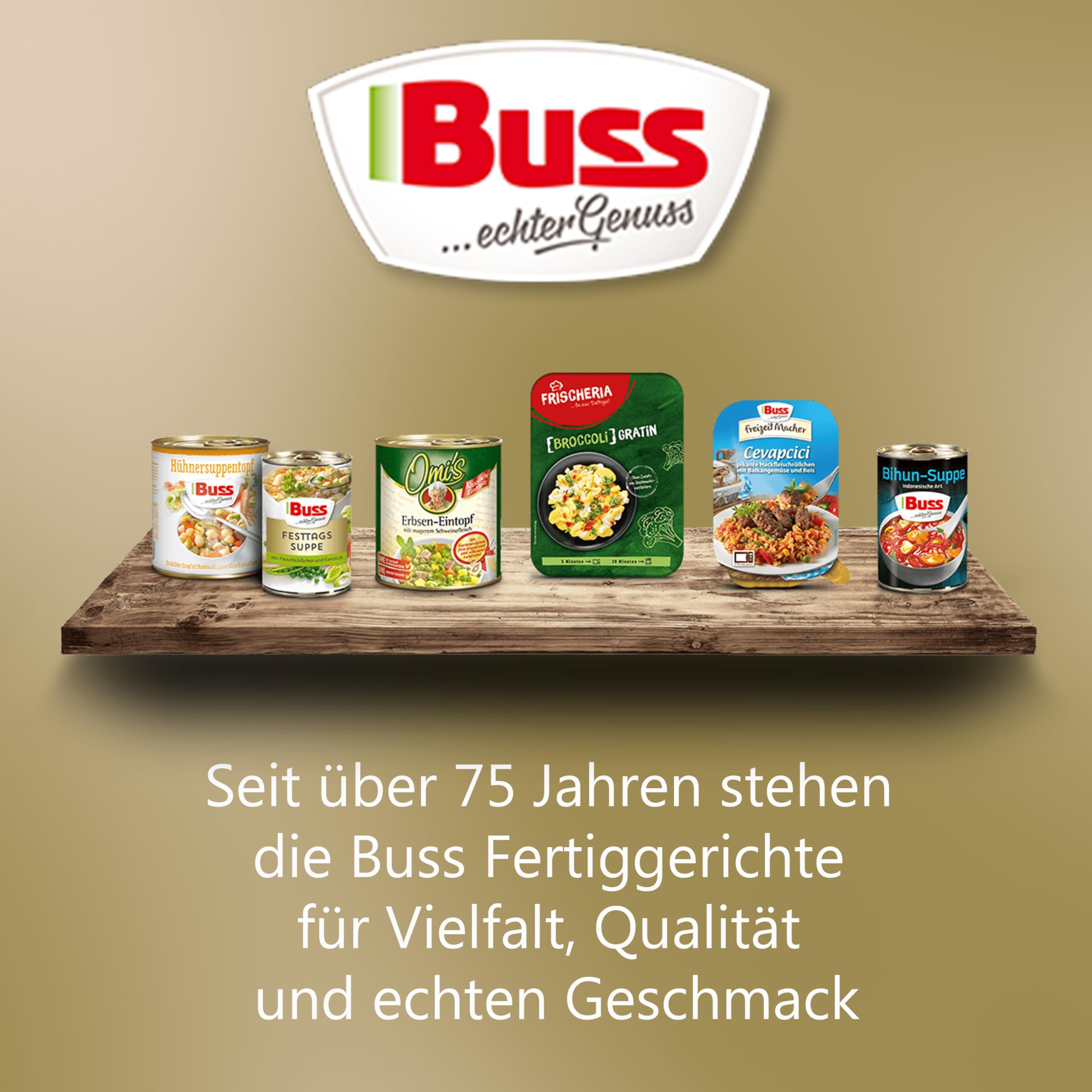 Leckere Gemüsesuppe mit Eierstich und Nudeln - Schnelle Fertiggerichte zum Aufwärmen in Mikrowelle & Topf - Lange haltbar