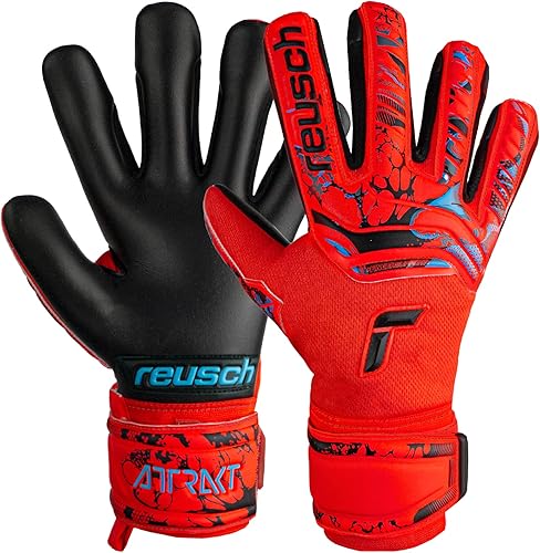 Reusch Attrakt Grip Evolution Finger Support Junior Goalkeeper Gloves