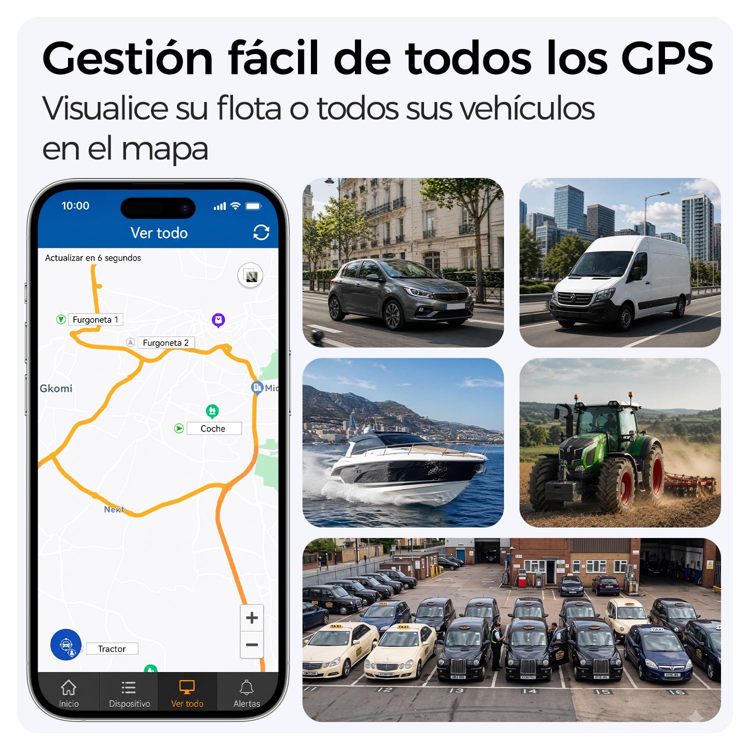 4G GPS Coche localizador, 10000 mAh Batería IP65 Posicionamiento Real Impermeable La aplicación Gratuita no Necesita suscribirse al 4G TK915 | Batería de 7800 mAh, App y Web Gratis, Seguimiento Global en Tiempo Real, Magnética, Compatible con Tarjeta SIM