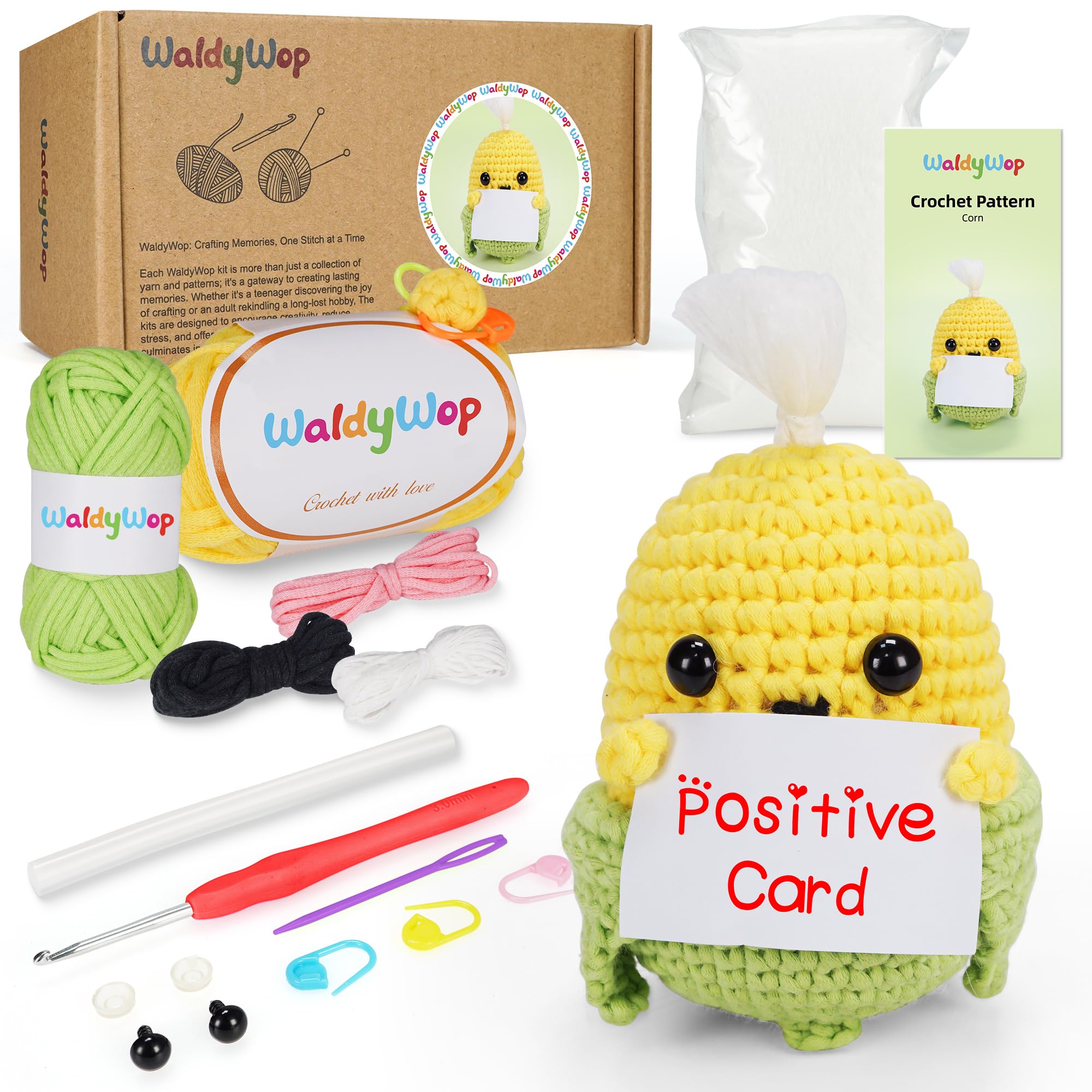 Amazon.com: WaldyWop Wobbles Crochet Kit for Beginners: Ideal