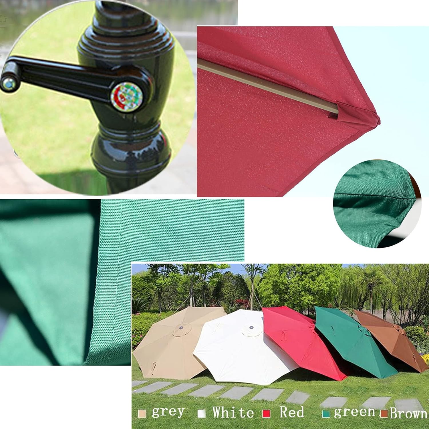 LSLYTQ Umbrella Shelter, Outdoor Umbrellas for Patio, Easy Folding Setup, Showerproof Ventilation Sturdy Sun Shade for Outdoor, Patio, Lawn & Garden, Sun Shade Protection good