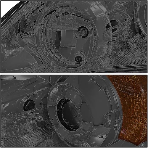 Miniatura 7 de DNA Motoring HL-HPL-HCRC07-SM-CL1 Lente de humo Esquina transparente Diseño Dual Proyector Faros de Repuesto para 07-11 CRV