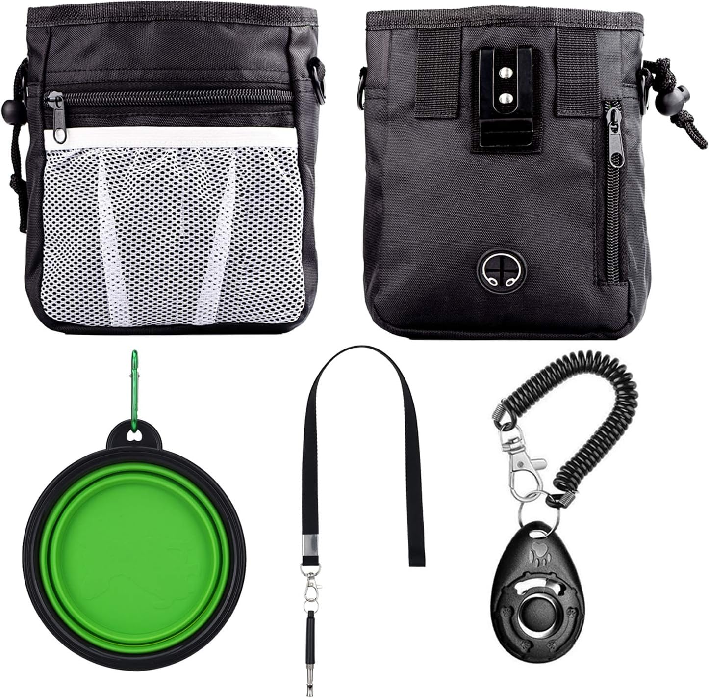 Dog Whistle BARKIE Dog Training Kit Treat Pouch, Pet Training