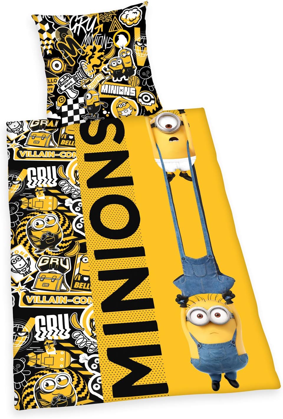 Herding Minions 2 Juego de Cama, algodón, Multicolor, 80 x 80 cm, 135 x 200 cm