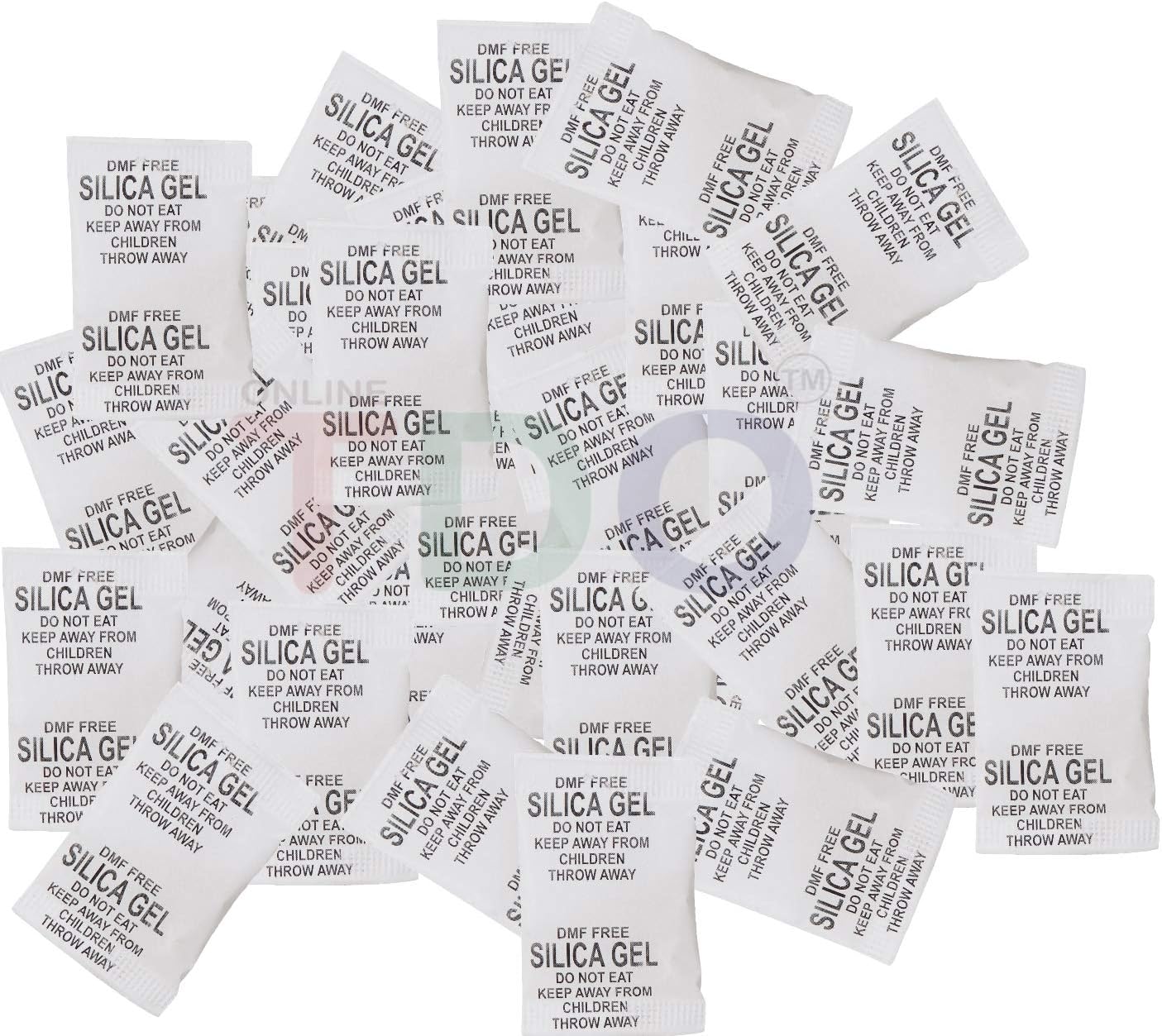 TDO Silica Gel Packets 250 pcs (Each 2 Gram) For Moisture absorbents Dehumidifier Silica Gel Bags for Moisture Room, Cupboard, Kitchen, Shoe,Wardrobe, Car,Camera, Lenses