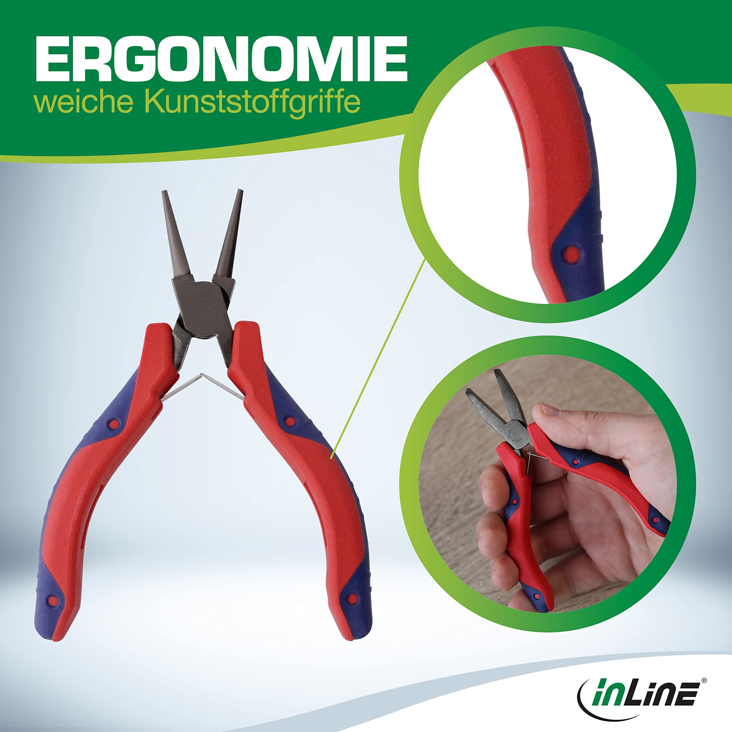 INLINE Set Pinze per Elettronica - Kit 8 pezzi