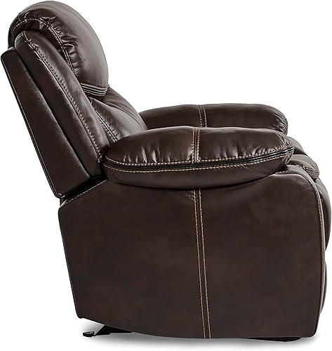 Miniatura 6 de Lexicon Bay Sofá reclinable doble manual, marrón oscuro