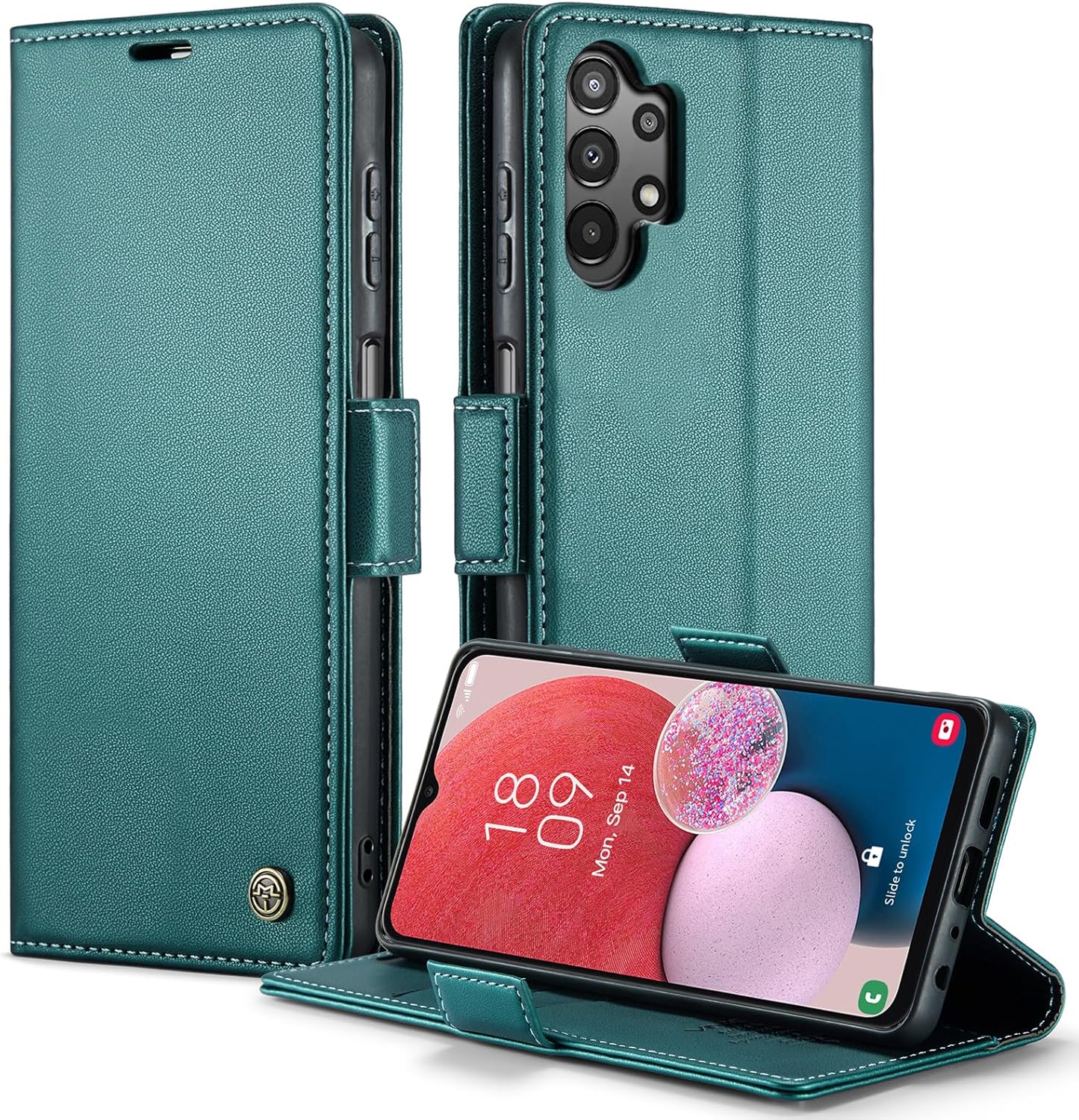 Vinich Samsung Galaxy A13 5G Wallet Case with RFID Blocking, Samsung A13 Case with