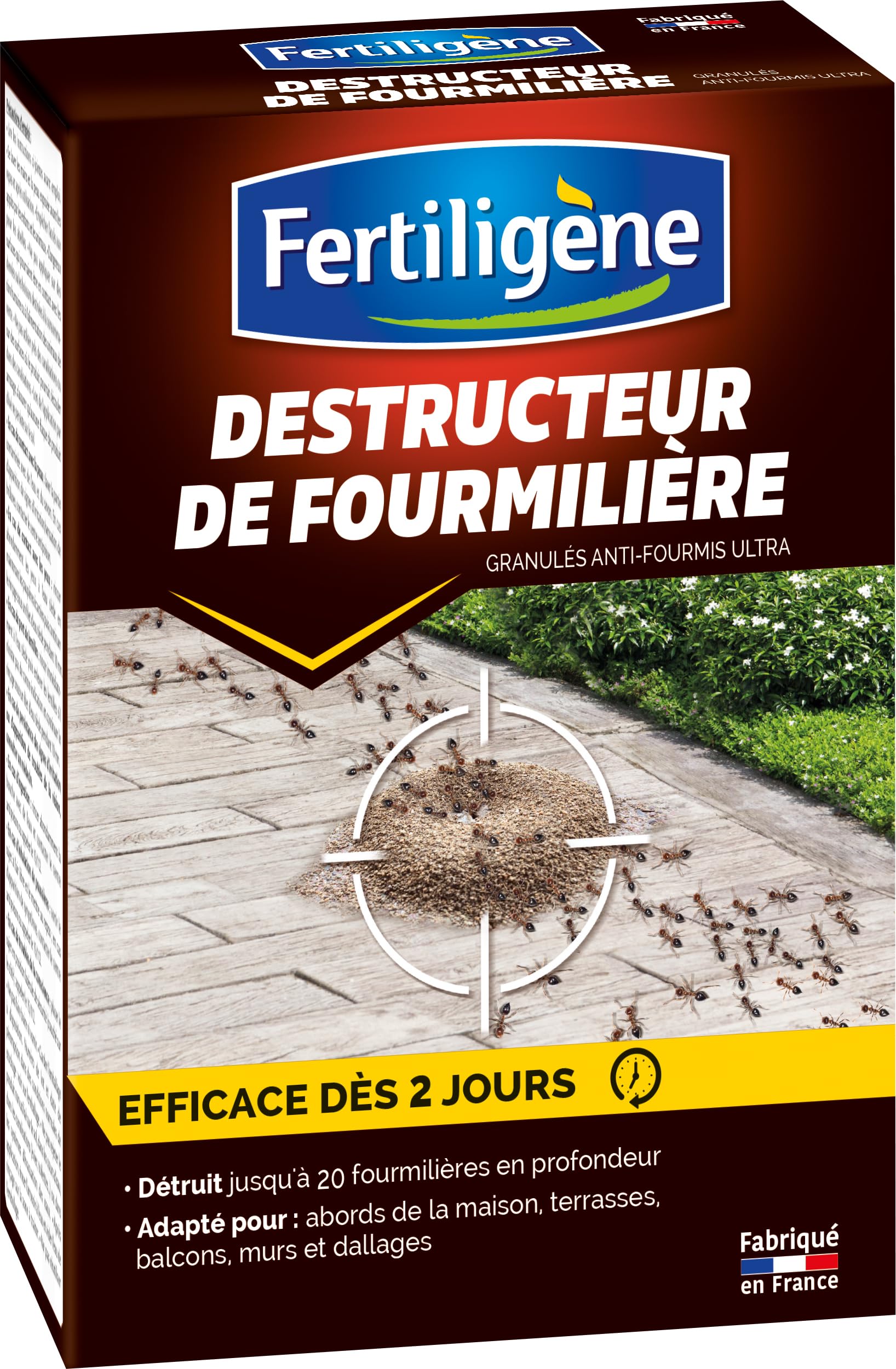 Anti-fourmis poudre destructeur de fourmilières Fertiligène végétal action 48h