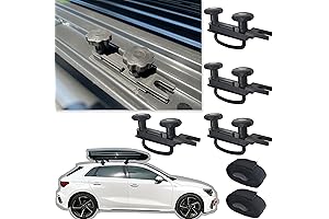 Zquloyo [4-Pack] Universal Stainless Steel Roof Box U-Bolt Clamps