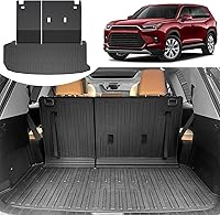 Houclemic 2-in-1 Cargo Liner for 2024-2026 Toyota Grand Highlander: TPE Trunk Mat & Seat Back Protector, All-Weather Custom Fit