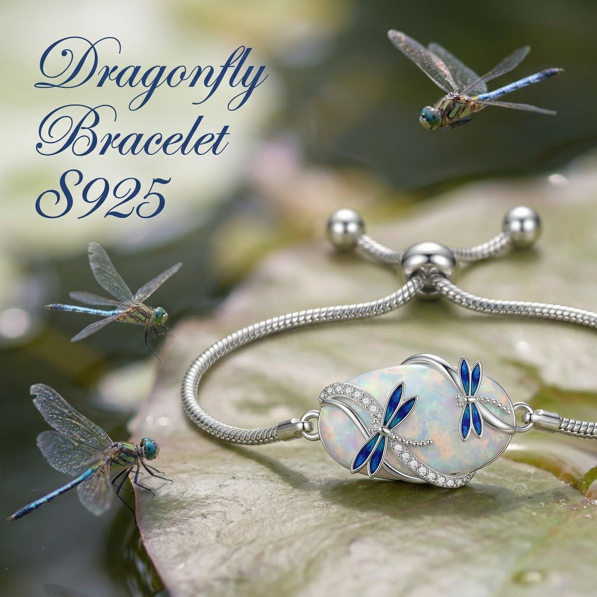 URONE Bracciale in argento Sterling 925 con opale, gioiello da donna