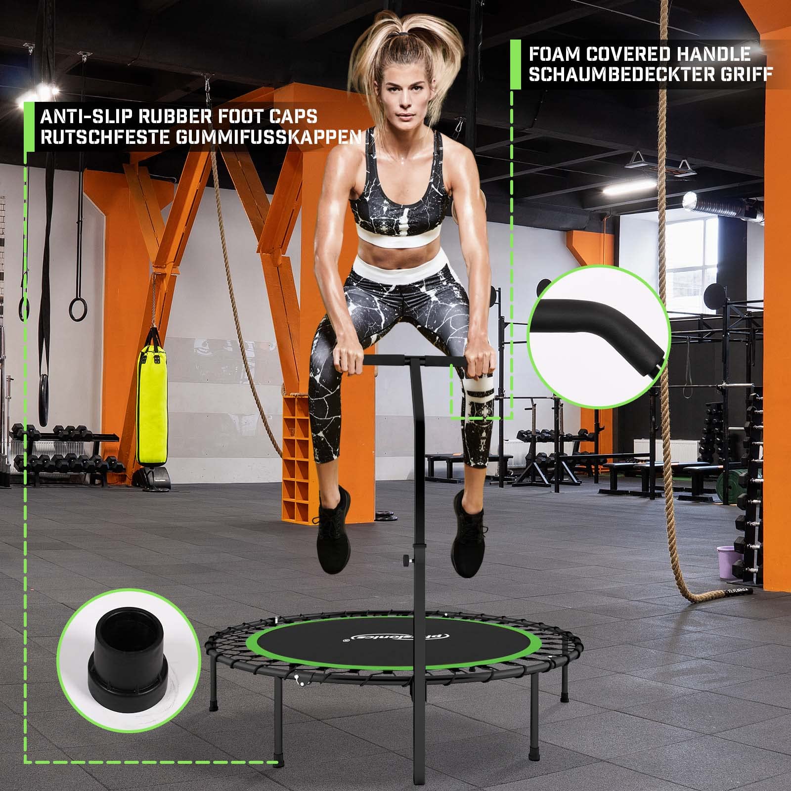 Physionics Mini Trampoline De Fitness, Unisex Adulto