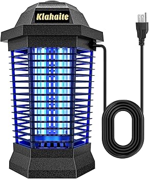 Klahaite Electric Bug Zapper Outdoor, Mosquito Zapper Indoor, Fly Zapper, Fly Trap, Mosquito Killer for Home Backyard Patio
