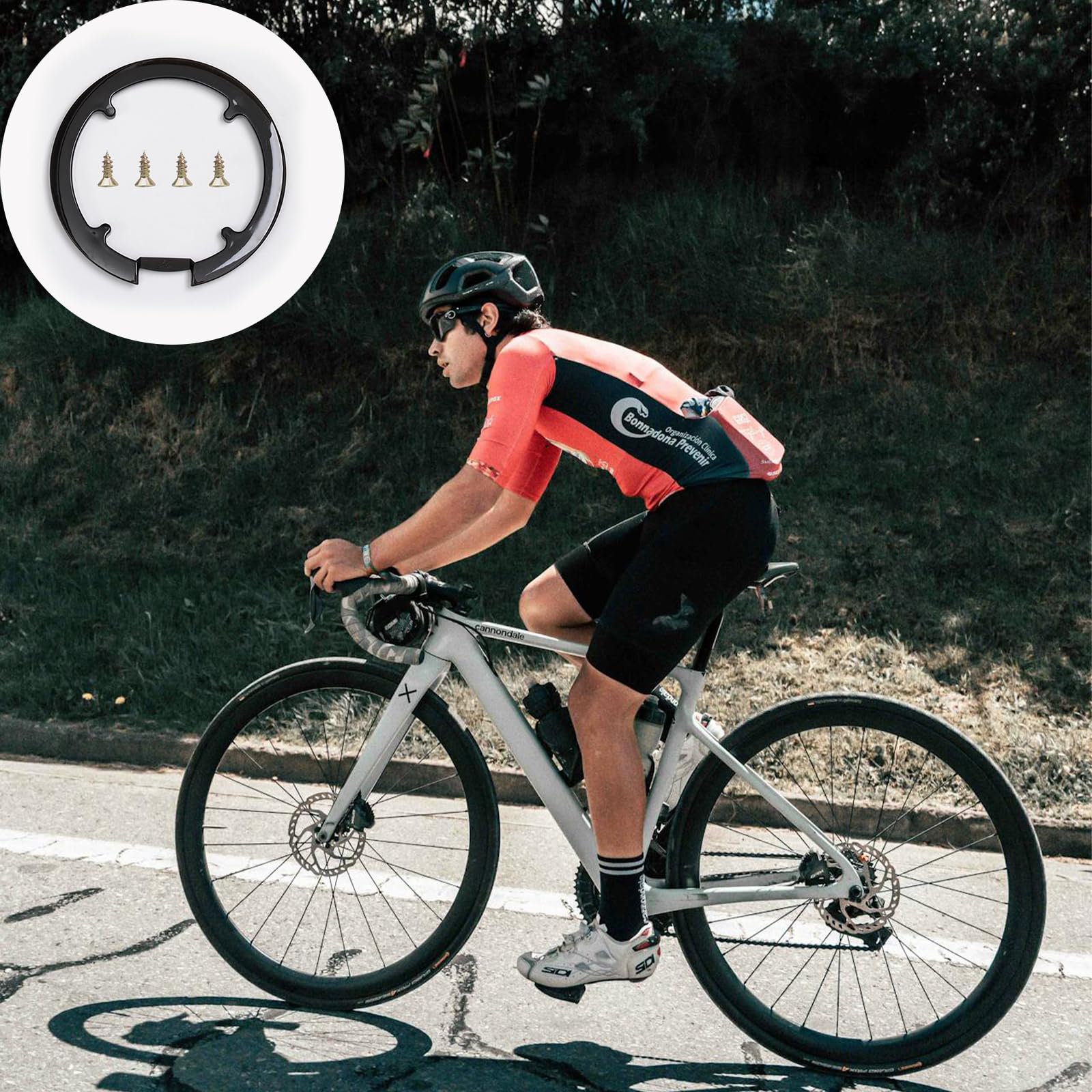 Osłona łańcucha do rowerów 28 cali, czarna, osłona koła łańcuchowego, błotnik MTB z tworzywa sztucznego, łatwy montaż, trwała