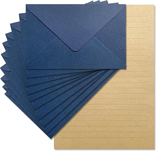 Miniatura 11 de Tuhangcc Juego de papelería de terciopelo premium con colores de diseño únicos, el mejor papel y elegantes sobres de 4 x 6 (24 hojas de escritura +