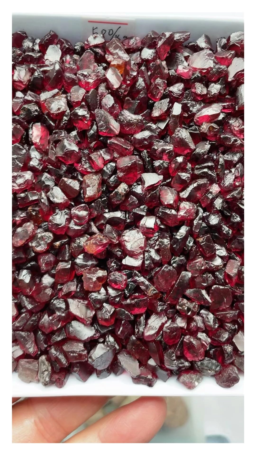 Lote de 1000g de grava Natural en bruto, Chip de granate, piedra de cristal de cuarzo en bruto, espécimen Mineral de roca, curación, habitación de Reiki, decoración del hogar, acuario(Size:10