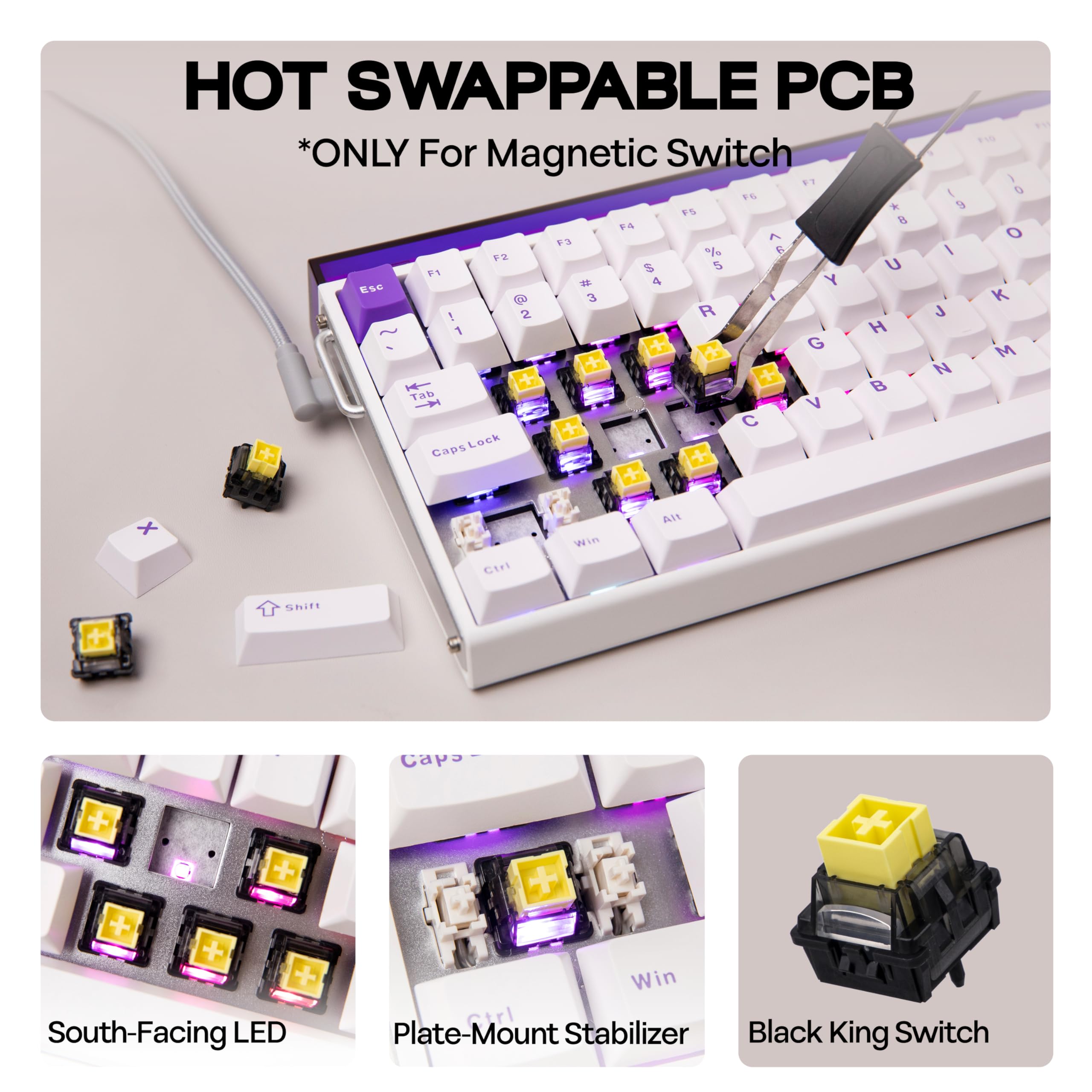 Iqunix Lanceert EZ80 TKL Hall-effect Gaming-toetsenbord Met 8 KHz Polling 0 005 Mm Rt En Een Duizelingwekkende Prijs.1016907.0