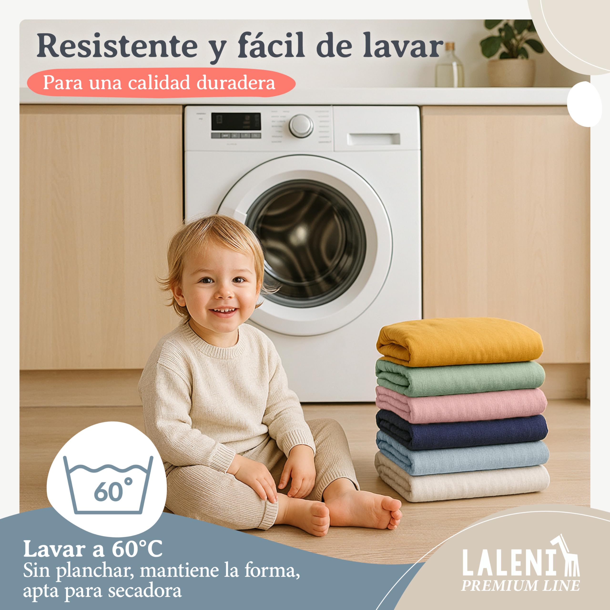 Laleni Premium sabana bajera cuna 50x89 cm cuna bebe 2 pzs - sabana bajera cuna para cochecito bebe certificada OEKO-TEX - sabana cuna 100% algodón - sabanas bajeras cuna - sabanas minicuna azul claro