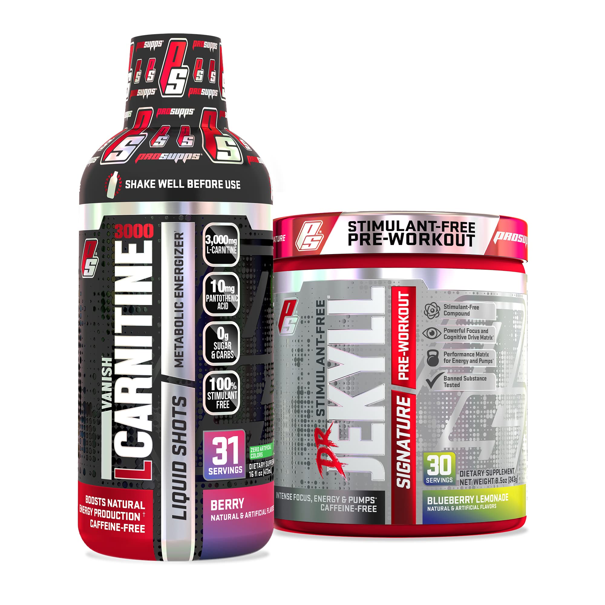 PROSUPPS L-Carnitine 3000 Berry and Dr. Jekyll Signature Blueberry Lemonade Bundle