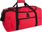 20 Inch, 40 Liter Duffel Bag for Men, Women, Teens – Travel Weekender Overnight Carry-on Shoulder Duffel Tote Bag (Green)