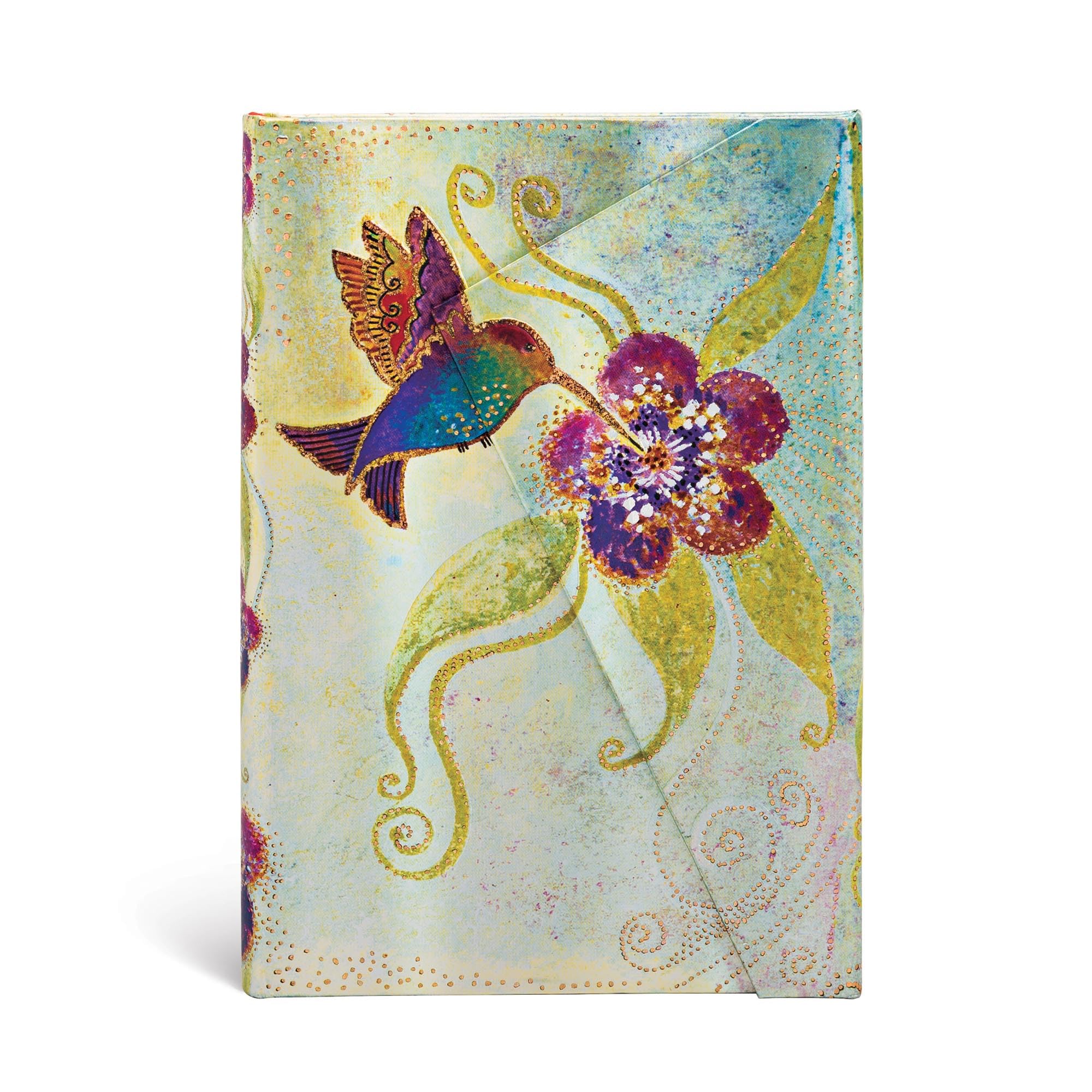 Hummingbird Mini Lined Hardcover Journal, 176pg, 85GSM, Laurel Burch Collection by Paperblanks (Whimsical Creations)