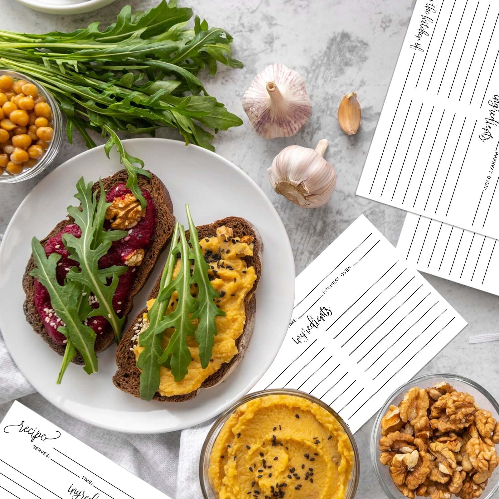 Tarjetas de recetas de 4 x 6 pulgadas, color blanco, de la cocina, paquete de 200 tarjetas de recetas de cocina de doble cara, tarjetas de cartulina gruesa con líneas para bodas, despedidas de