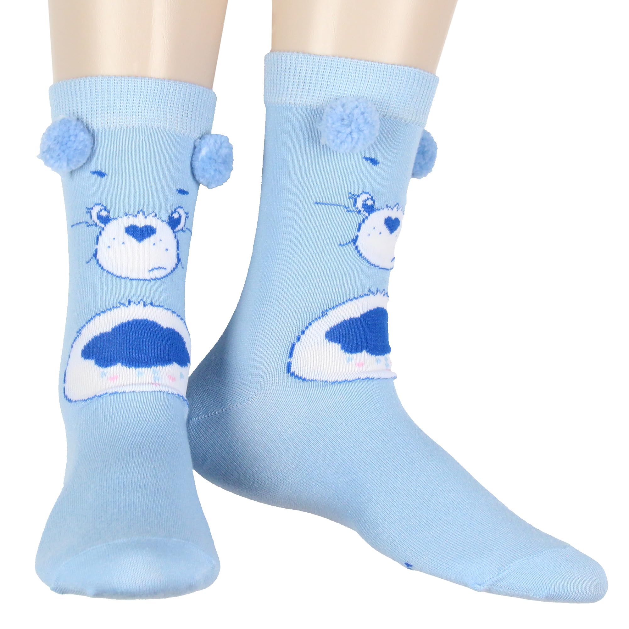 Amazon.com: Mad Engine Care Bears Socks Women's Grumpy Bear Face and ...