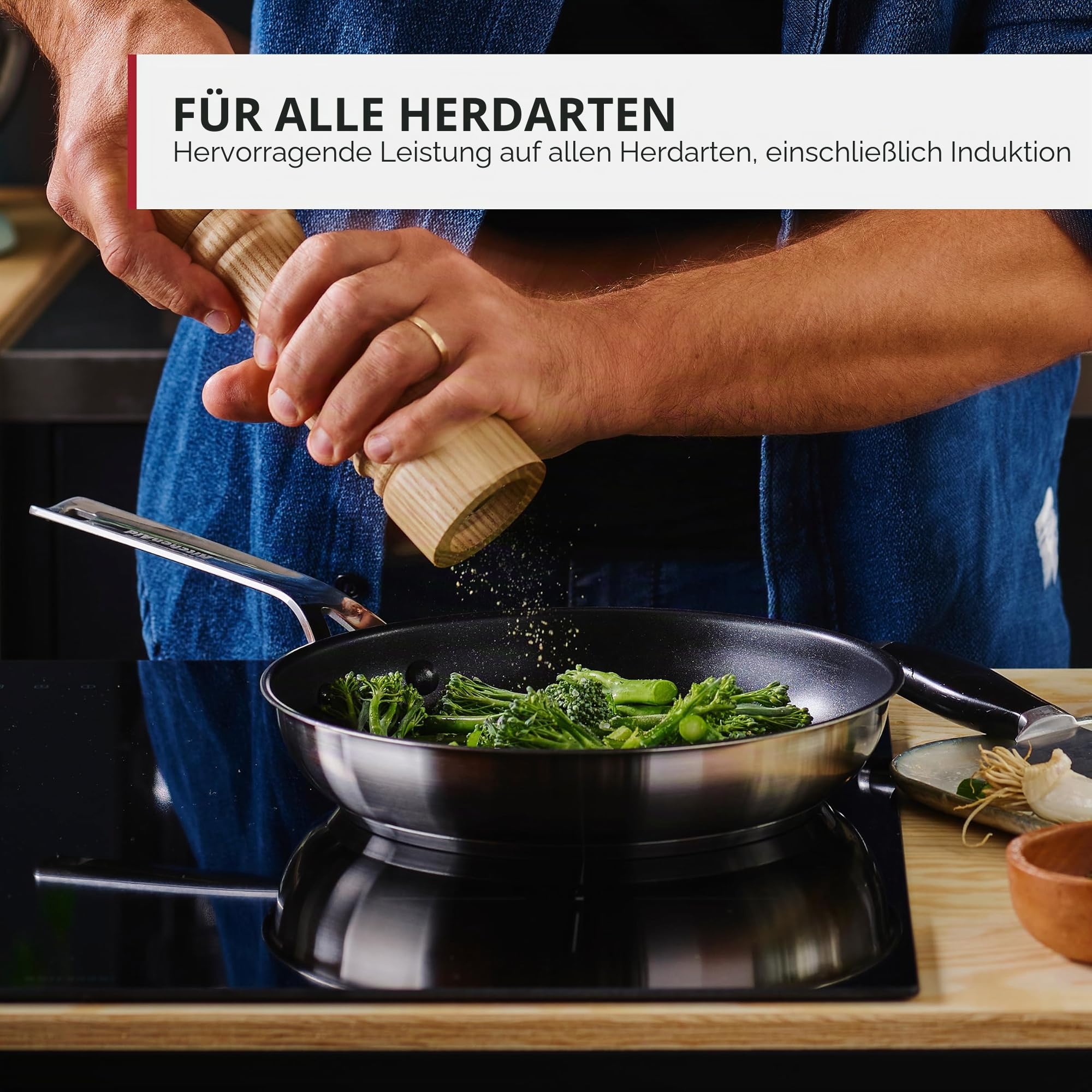 KitchenAid Stainless Steel PFAS-Free Ceramic Non-Stick 16 cm/1.5 Litre Saucepan, Clad, Induction, Oven Safe, Silver