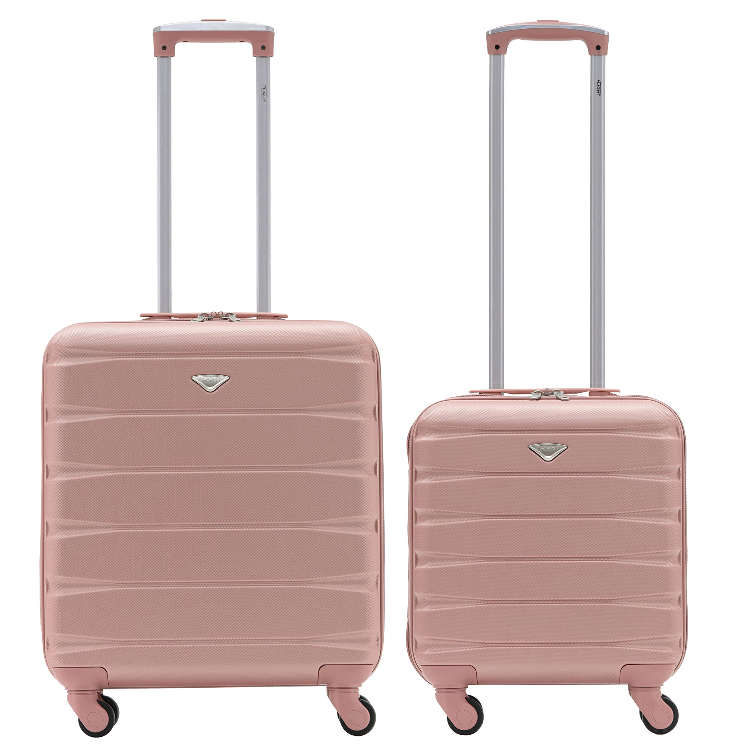 Flight Knight Suitcase Set of 2 Lightweight 4 Wheel ABS Hard Case Cabin Carry On Hand Luggage Approved for Over 100 Airlines Including easyJet, British Airways, Ryanair & Many More 55x35x20cm — view 225