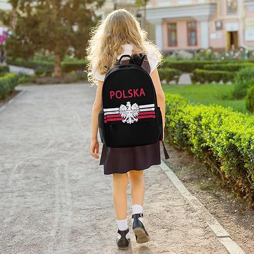 Miniatura 6 de Bandera polaca - Mochila para laptop Polska Eagle para hombres y mujeres, bolsa de hombro, bolsa de trabajo de negocios, mochila casual de viaje