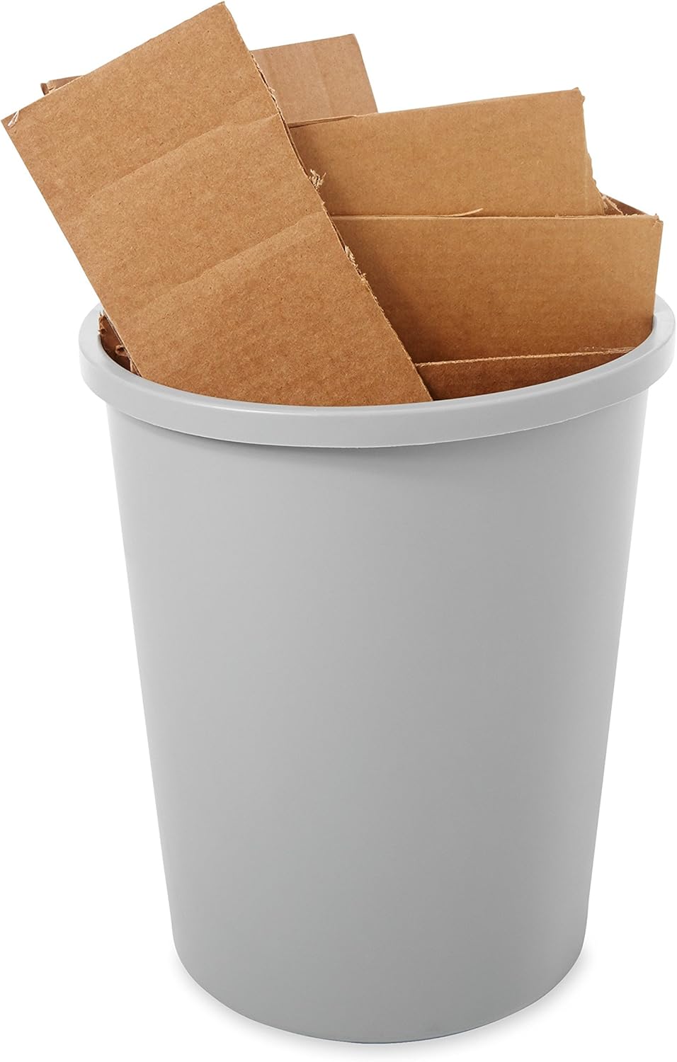 Rubbermaid Commercial Untouchable Trash Can, 11 Gallon, Gray, FG294700GRAY: Waste Bins: Industrial & Scientific