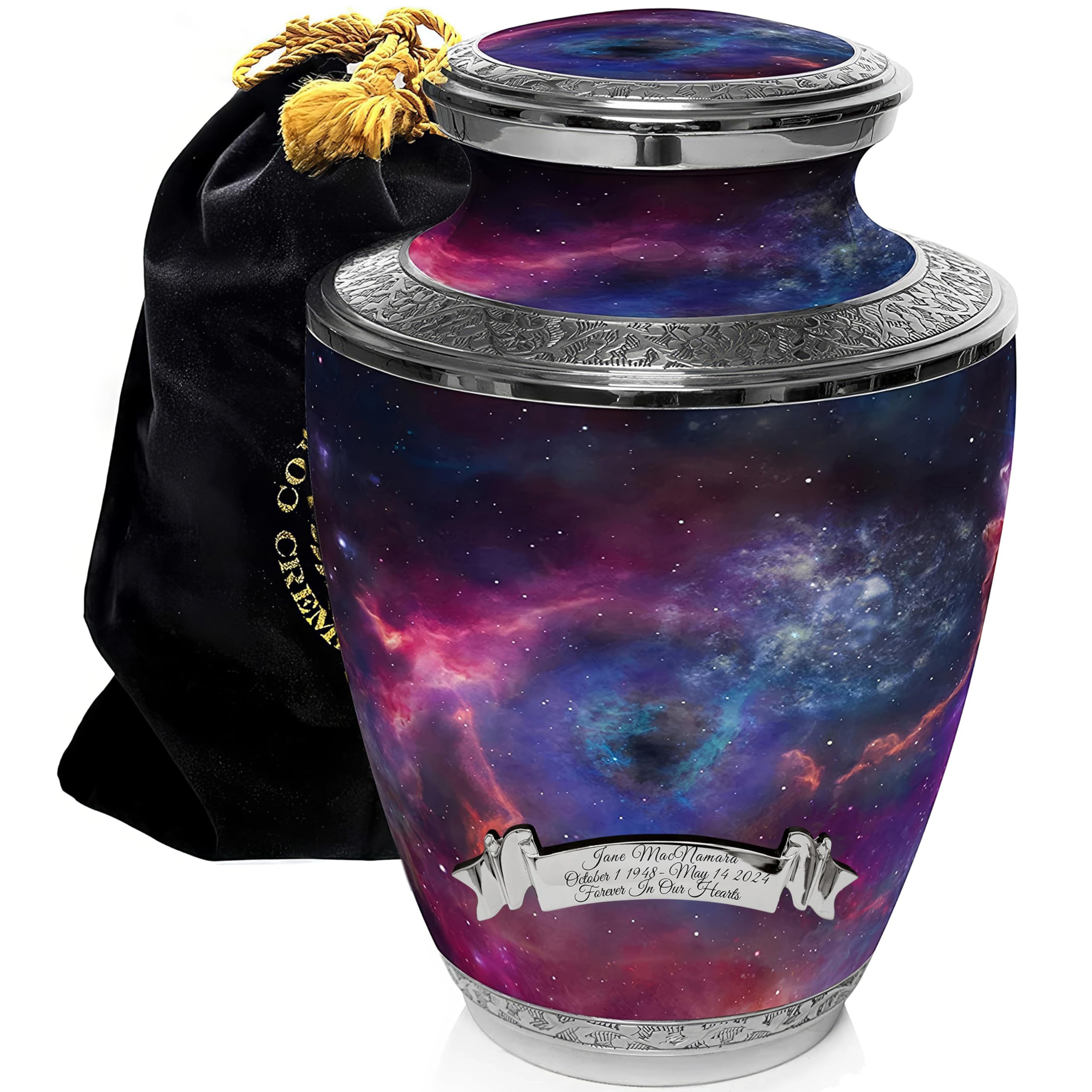 Cosmic Galaxy Cremation Urns for Human Ashes Adult Female Urns for Ashes