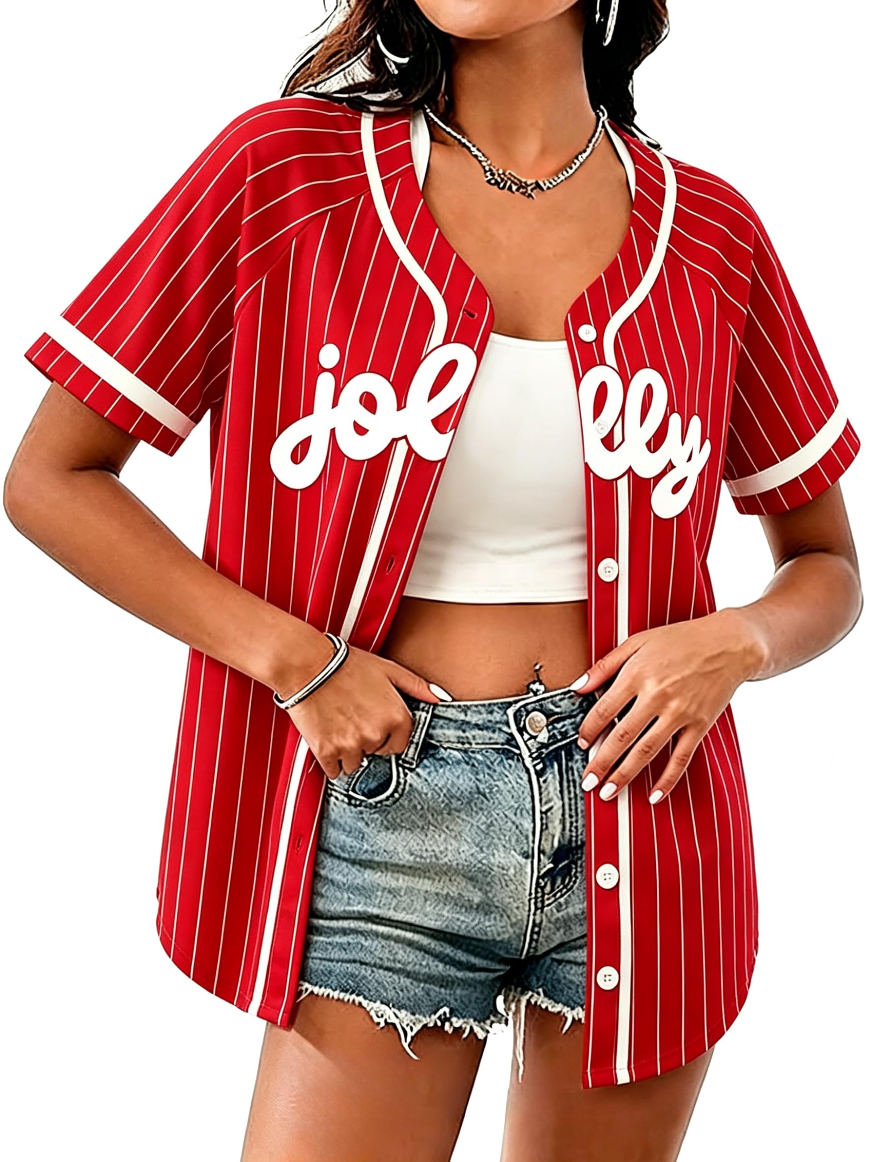 Women Christmas Shirts Short Sleeve Xmas Jersey Holiday Party Top