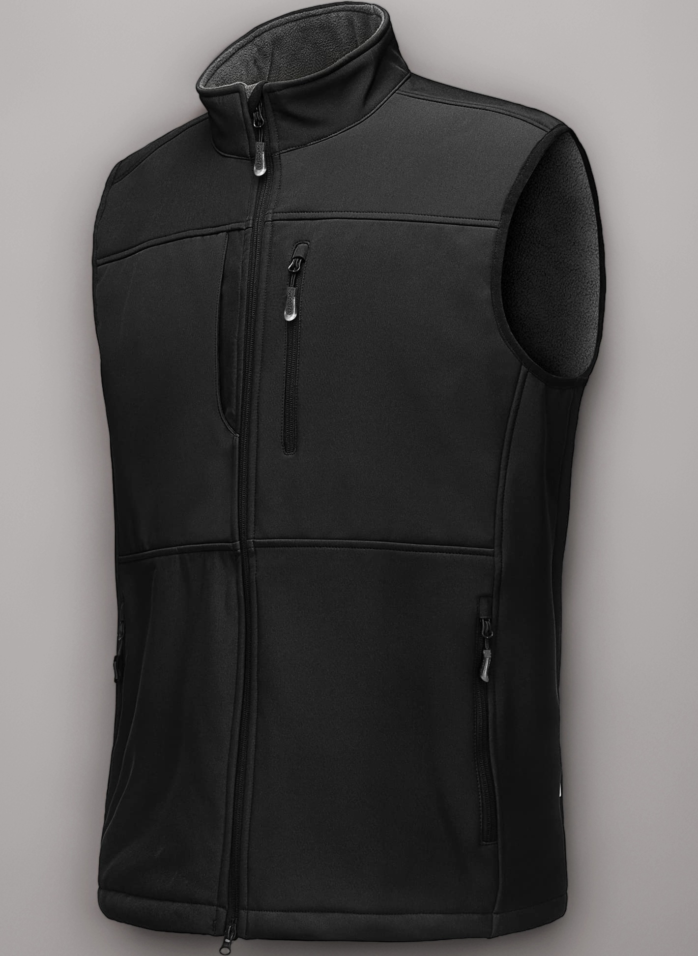 33,000ft Mens Softshell Gilet Activewear Vests Windproof Fleece Lined Outerwear Zipped Pockets Sleeveless Softshell Jacket for Leisure, Golf, Travelling