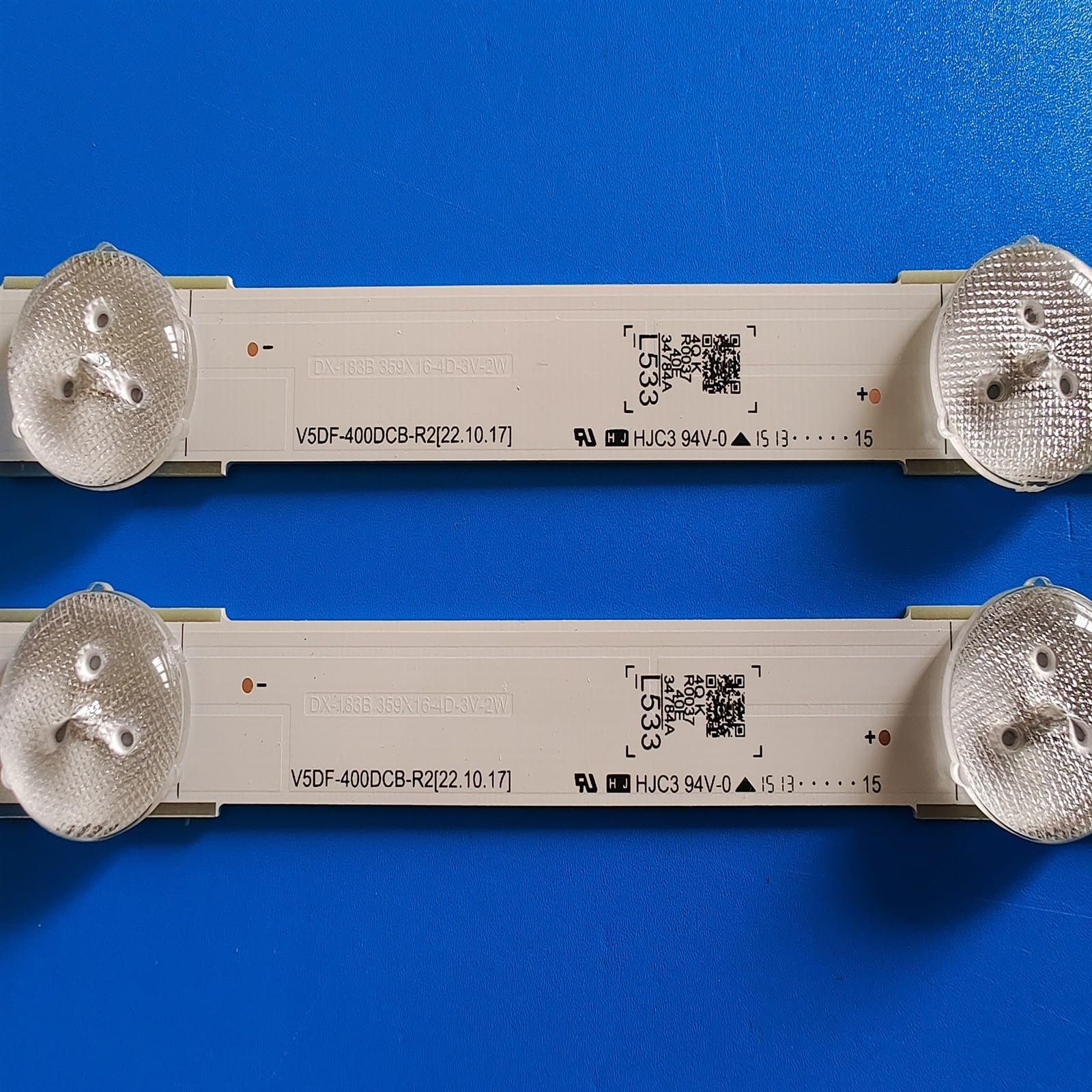 8 Tiras LED for iluminación Trasera compatibles for Samsung UA40J6300 UE40J6300 UE40J6300AK UE40J6500AU BN96-34783A 34784A V5DF-400DCA 400DCB-R2