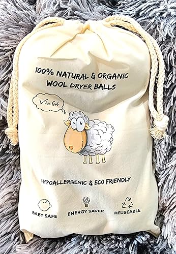 Miniatura 6 de Bolas de lana para secadora  Paquete de 6  XL Premium Vin Gol  Suavizante de tela natural, reutilizable, ahorra tiempo de secado, suavizante de tela