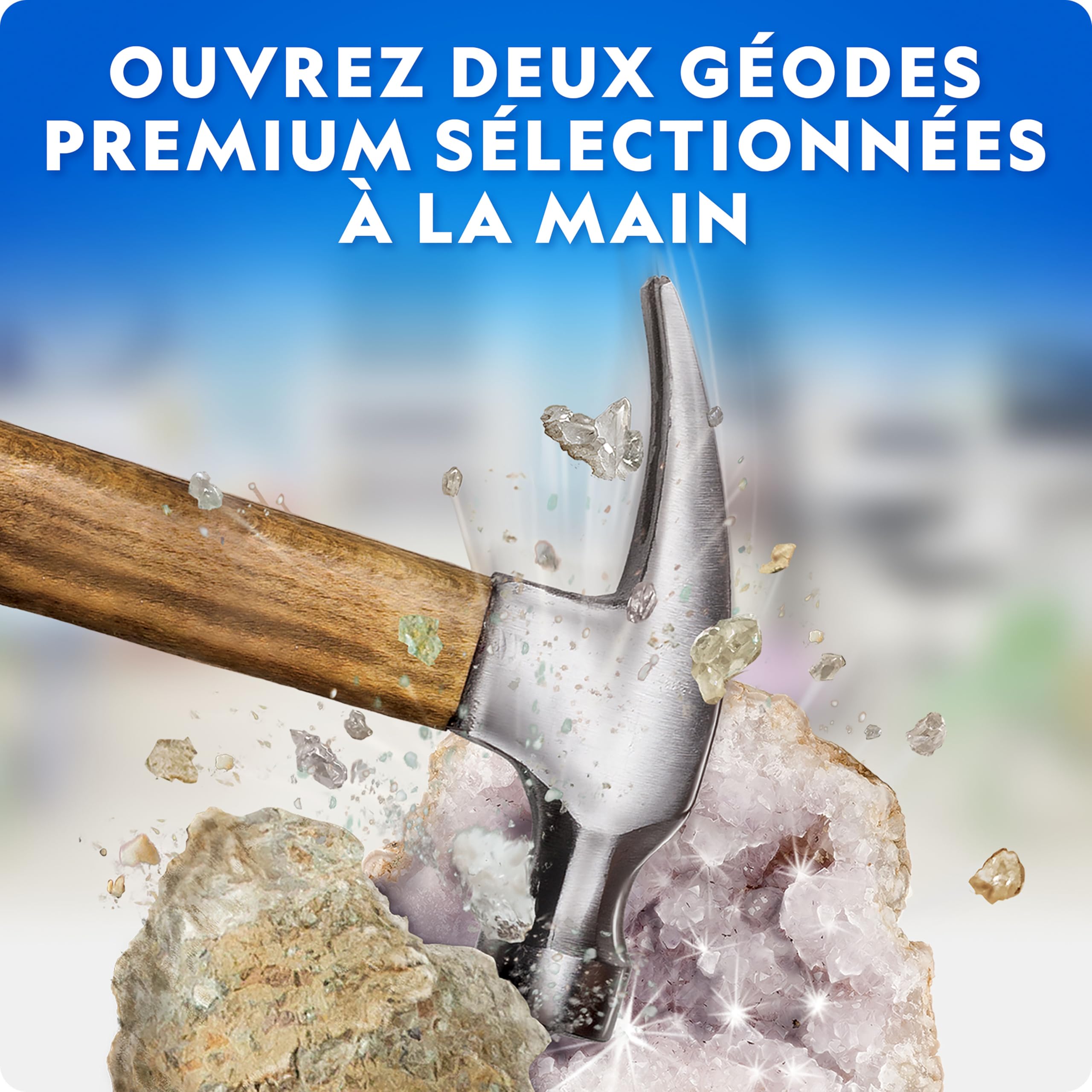 National Geographic Coffret de Collection de Roches pour Enfants – Kit Scientifique avec 300 Gemmes, Minéraux et Cristaux