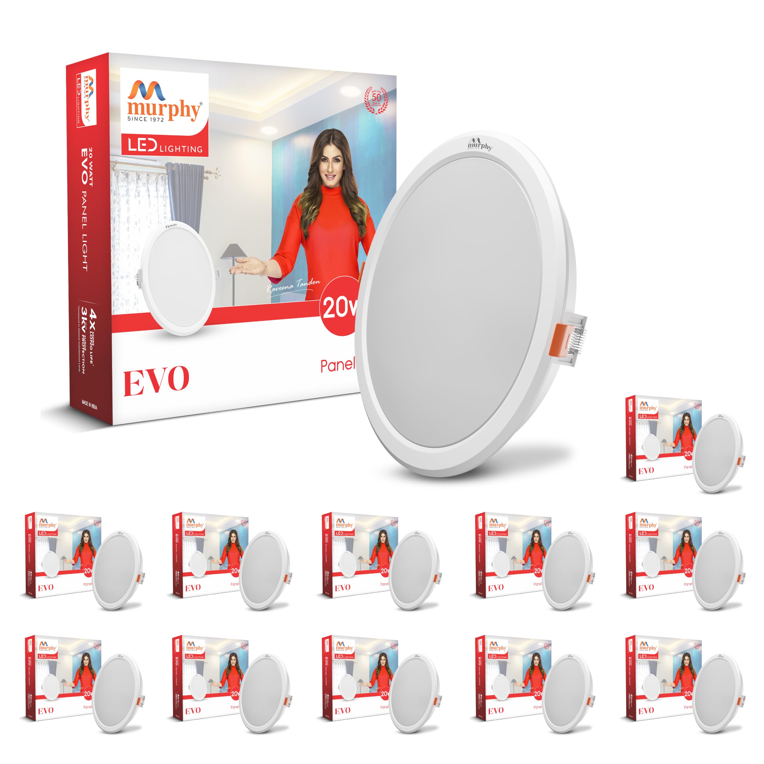 Murphy EVO LED Panel Light - Cool White, 1000 Lumens -11