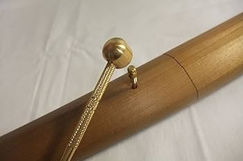 目釘抜き　刀装具　武具　日本刀 楽天市場】日本刀装具 大刀柄 新品 長約26CM 梵字縁頭 花紋目貫